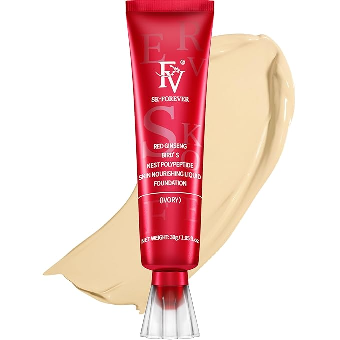 FV Waterproof Liquid Foundation with Matte Finish, Lightweight, Oil-Free, Natural Look Makeup for All Skin Type , Light to Medium Coverage