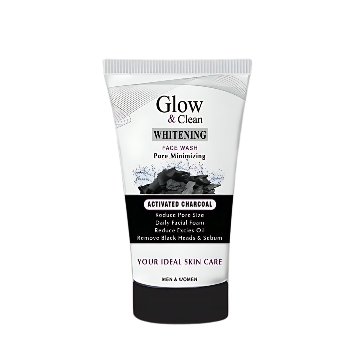 Glow & clean Charcoal whitening face wash