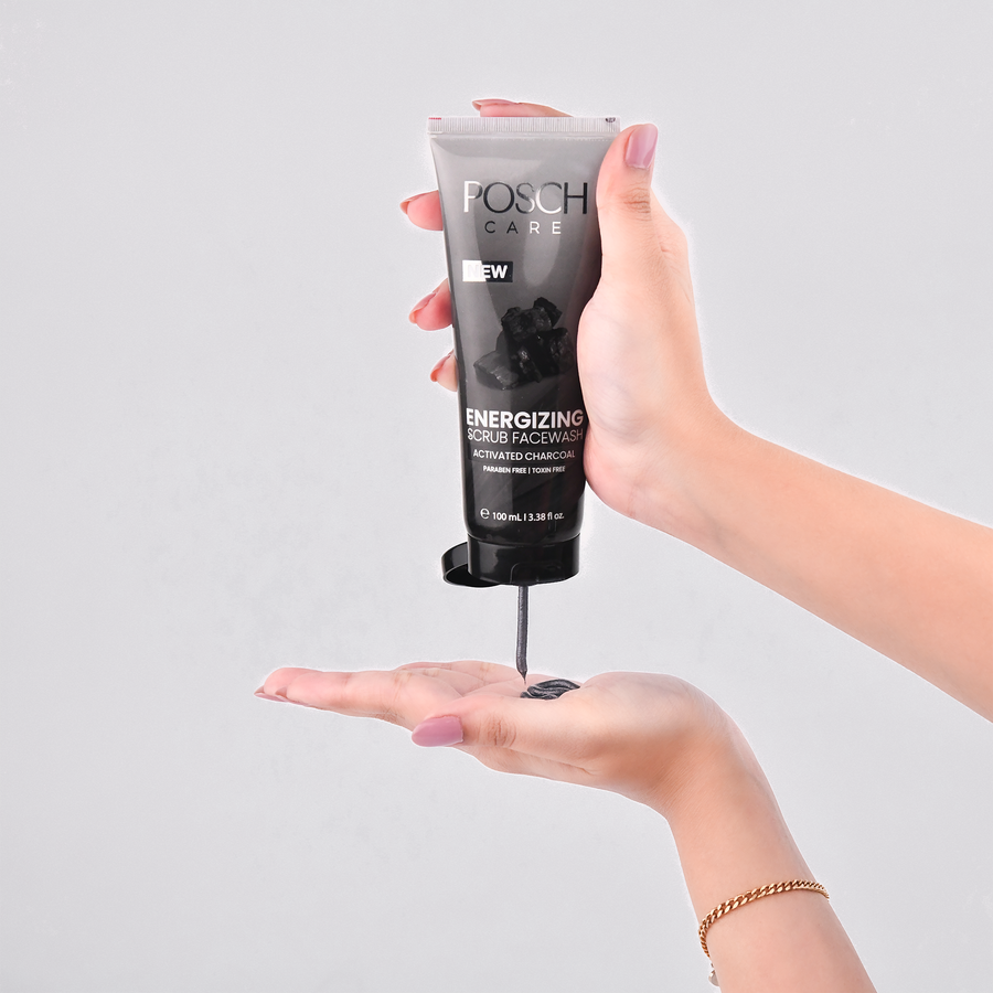 Posch Care Energizing Scrub Face Wash with Activated Charcoal