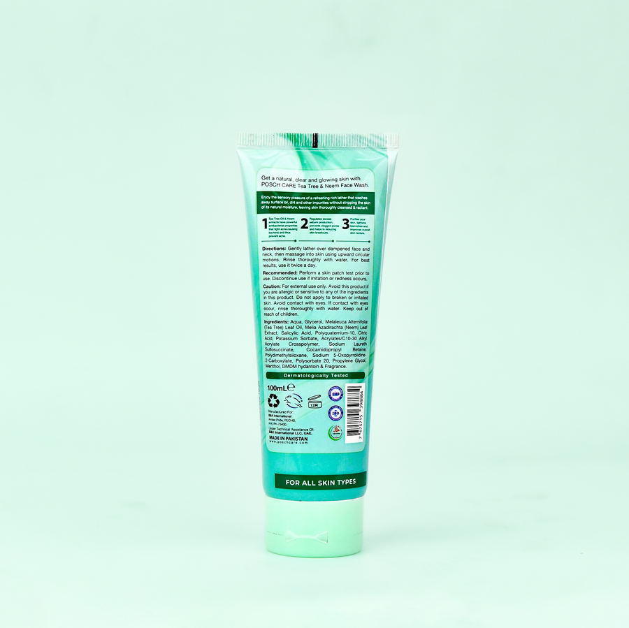 Posch Care Tea Tree & Neem Face Wash