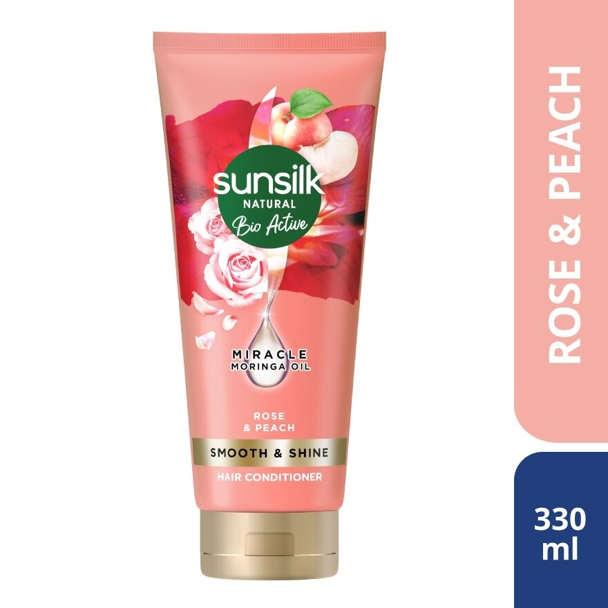 Sunsilk Natural Bio Active Rose&Peach Conditioner 330ml.