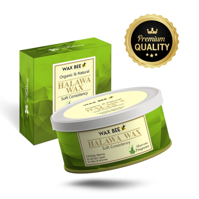 Aloe Vera Halawa Organic Wax - 300gm - Free Applicator