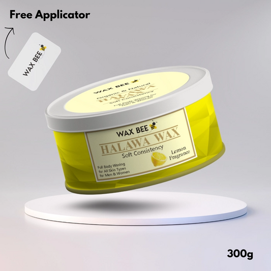 Lemon  Halawa Organic Wax - 300gm - Free Applicator