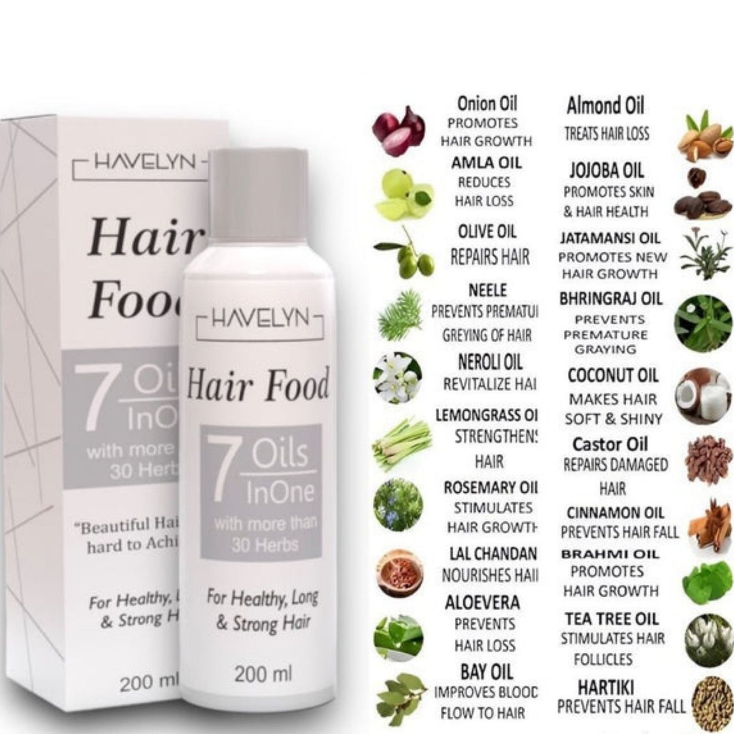 Havelyn Hair Food 7 In One Hair Oil For Hairfall